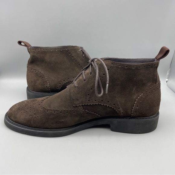 Antonio Bossi Oxfords Men’s Size 8.5 US/ 42 EU Brown Suede Leather (Damaged) - Picture 8 of 15
